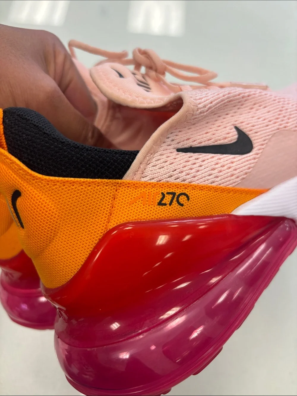 Nike Women’s Pink & Orange Low-Top Sneakers